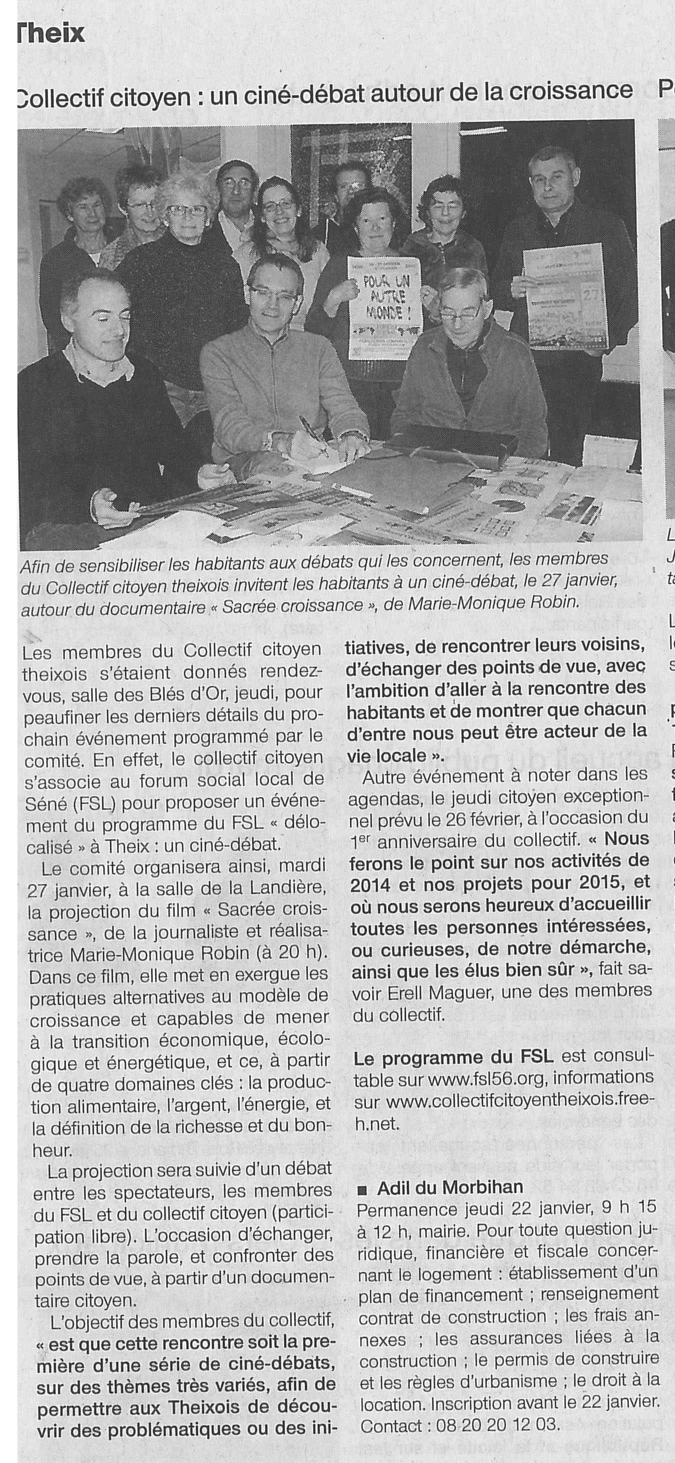 2015 01 19 OuestFrance article prepa cinedebat